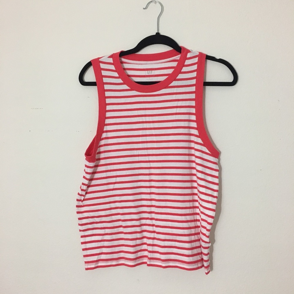 GAP STRIPED MUSCLE TANK